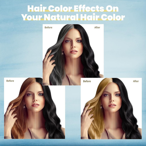 Shampoo De Tintura De Cabelo Iiimeidu 3 Em 1 Com Cobertura C