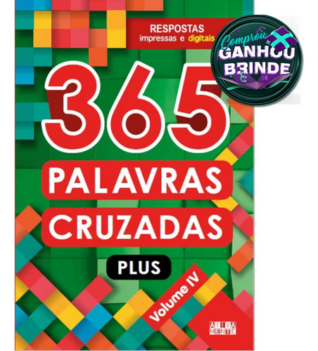 Livro 365 Palavras Cruzadas Plus- Volume Iv Ciranda Cultural