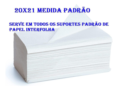 Papel Toalha Interfolha Branco Luxo Banheiro 5000 Folhas