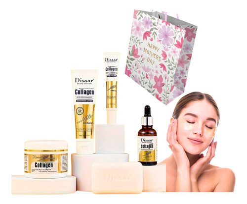 Disaar - Kit Cuidado Facial + Colágeno Jabón Sérum Crema