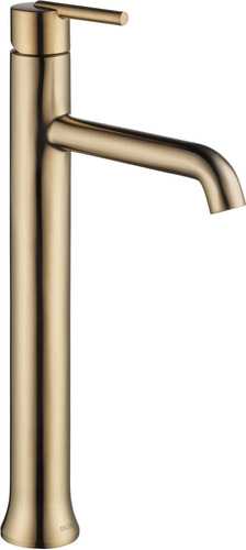 Grifo Lavabo Un Solo Agujero Baño Dorado Mango Unico Sello