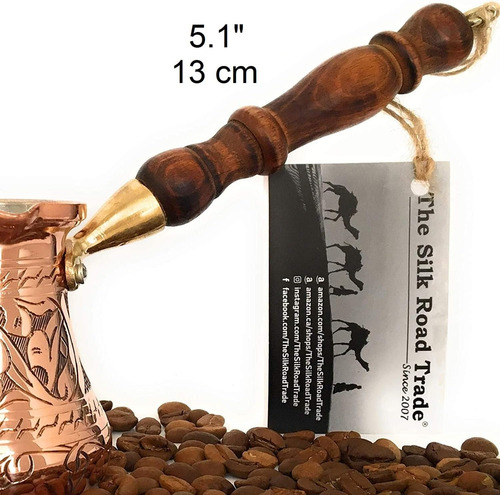 Mango De Madera De Reemplazo Para Cafetería De Cobre, Tetera