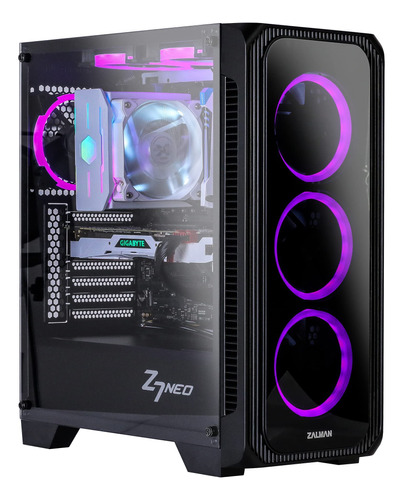 Zalman Z7 Neo Atx Mid-tower Gaming Pc Case, Panel Lateral De