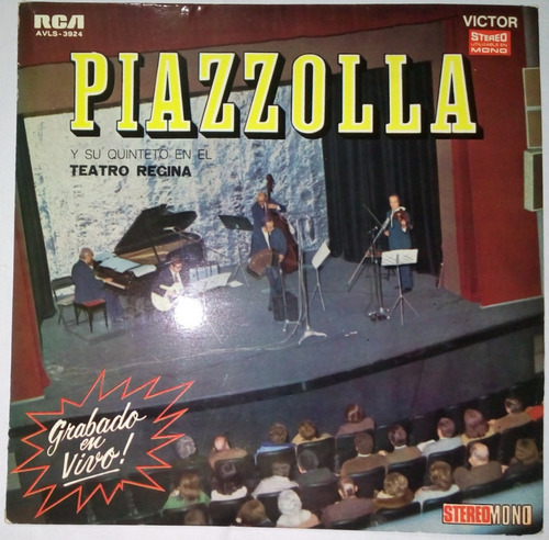 Astor Piazzolla Y Su Quinteto, En Vivo, Lp. Argentino, Cal.9