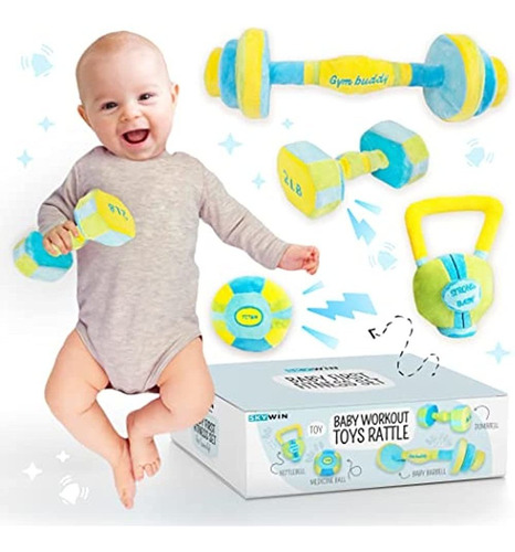 Skywin Baby Workout Toys Fit Training - Baby Shower Set De 4