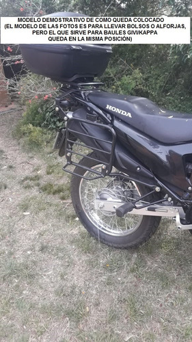 Soporte Lateral Alforjas C/base Honda Xr 190 L - Reforzado