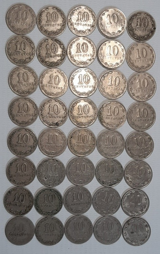 Argentina 10 Centavos Serie Completa 1896/1942 X 40 Ro 340