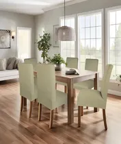 Comprar Fundas Para Silla Elastizadas X6 Calidad Premium Cubre Silla Color Vison Diseño De La Tela Liso
