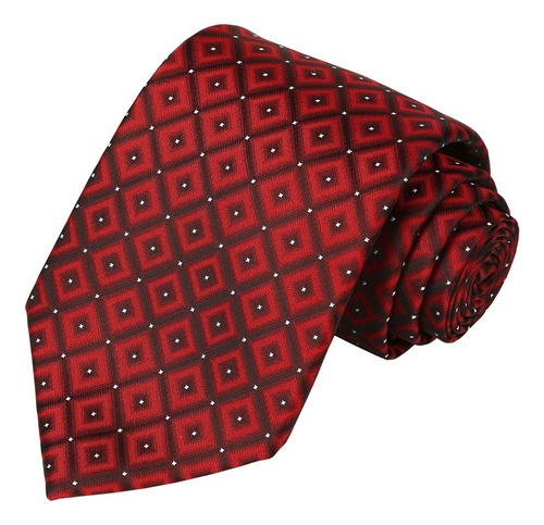 Kissties Conjunto De Corbata Roja Burdeos Corbata A Cuadros