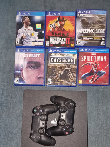 Sony Playstation 4 1tb, Controles Y Juegos