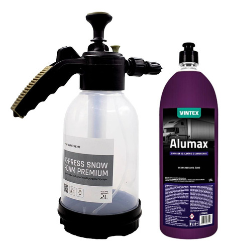 X-press Snow Foam 3 Em 1 Waxtreme + Alumax 1,5 Litros Vintex