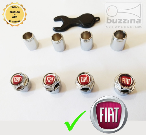 Kit Capa Valvula Válvula 414 Cromada Fiat Punto Uno Palio