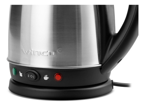 Imagen 9 de 10 de Pava eléctrica Winco W72 plateada 220V 1.8L