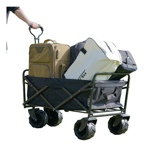 Carrito Lleva Cosas De Compras Llantas Todo Terreno Playero