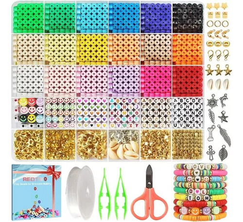 Kit Para Hacer Pulseras De Perlas De Arcilla 5100 J