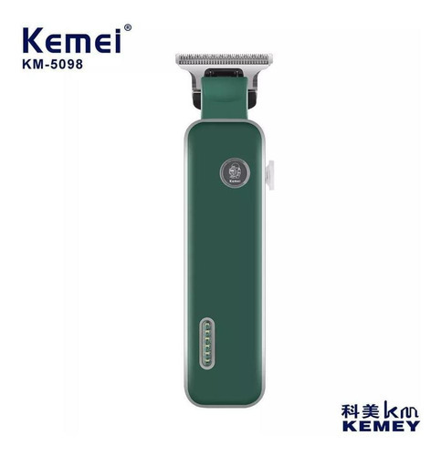 Aparador De Cabelo Profissional Para Barbeiro Kemei 5098 Cor Branco 110V/220V