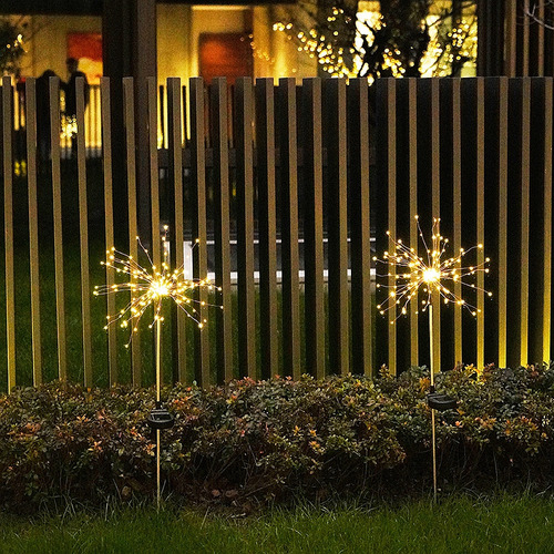 Cadena De Luces Led Solares Para Fuegos Artificiales Enchufa