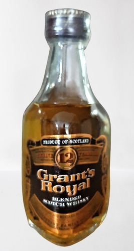 Botellita Miniatura Whisky W. Grant`s Royal 12 Years 