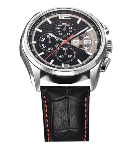 Relógio Esportivo Cronógrafo Pagani Design Modelo 3306 Preto