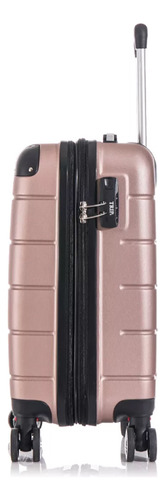 Se permite llevar bolsa de viaje, avión de 10 kg, 55 x 35 x 25 cm, color rígido, oro rosa