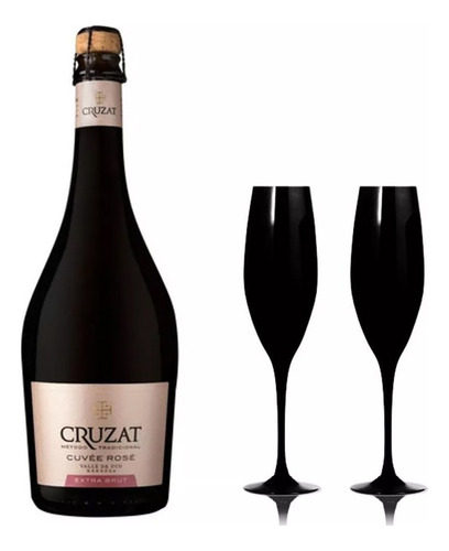 Champagne Cruzat Cuvee Rose Extra Brut +2 Copas San Carlos