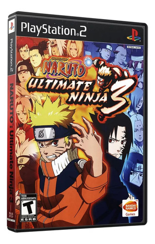 Naruto Ultimate Ninja 3 - Ps2 Blue Label Físico