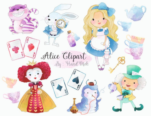 Papeles Digitales - Alice Clipart - Clipart