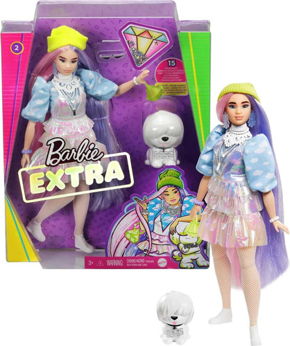 Barbie Muñeca Extra #2 Con Accesorios Original Mattel