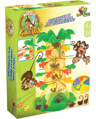Kit Jogos Crocodilo Morde Dedo + Pula Macaco Equilíbrio Zein