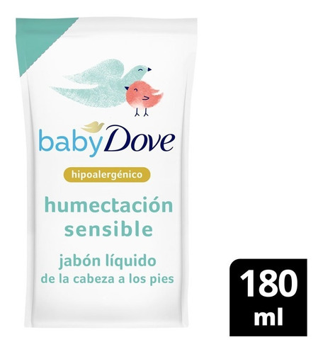 Jabon Liquido Dove Baby Humectacion Sensible 180ml