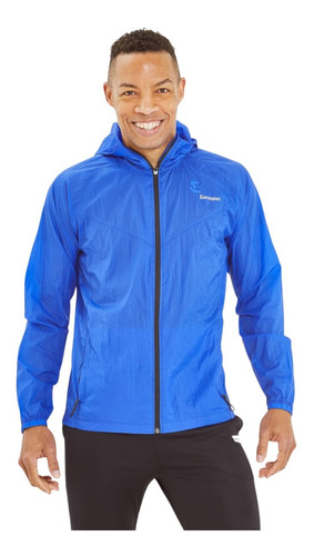 Campera Rompevient Repele Agua Capuch Hombre Eurosport Sgind