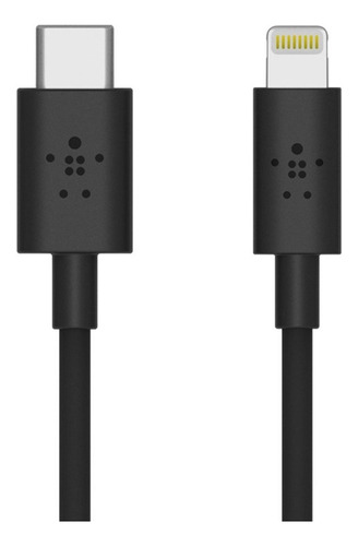 Cable Usb-c A Lightning Belkin 1,20 Mts Negro