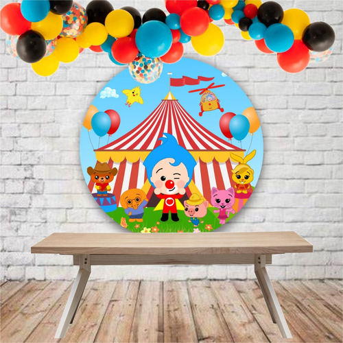 Banner Circular 1x1m Fondo Mesa Candy Bar Eventos Cumpleaños