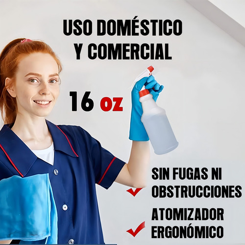 Timotech Set De 4 Botellas De Spray Rellenables De 16 Onzas