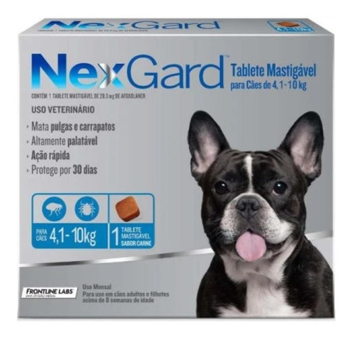 Nexgard 28mg 1 Tab - Antipulgas Para Perros De 4 A 10 Kg 