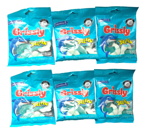 Gomitas Grissly Delfín X 6 Und - g a $28