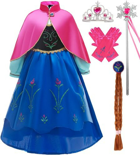 Disfraz Princesa Reina De Nieve Youdafashion Para Niñas 3-10