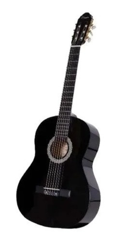 Guitarra Criolla Clásica Parquer Custom Gc109 Diestros Negra
