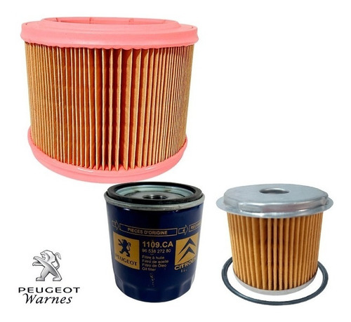 Kit De 3 Filtros Original Peugeot Partner 1.9 Diesel 98-2000