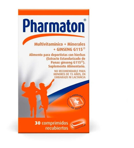 Pharmaton Multivitamínico Con Ginseng 30 Comp Recubiertos