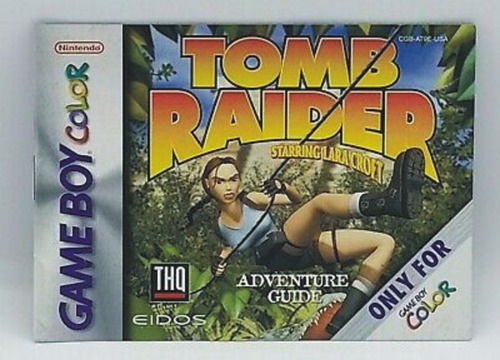 Manual Nintendo Game Boy Colo Manual Original Tomb Raider