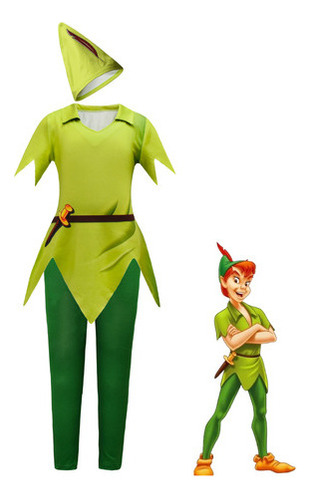 Disfraz De Peter Pan Para Niños Cosplay Traje Halloween