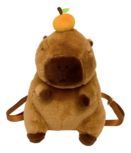 Mochila De Felpa Capibara Kawaii Para Niños Unisex