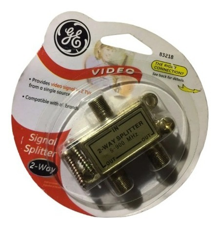 Divisor Señal Splitter Tv Cable 1ent / 2sal General Electric