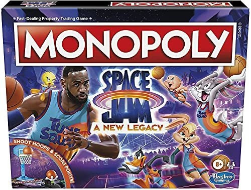 Monopoly: Space Jam A New Legacy Edition Family Board Game,