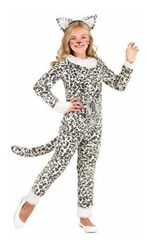 Disfraz Talla Small Para Niñas Leopardo De Las Nieves