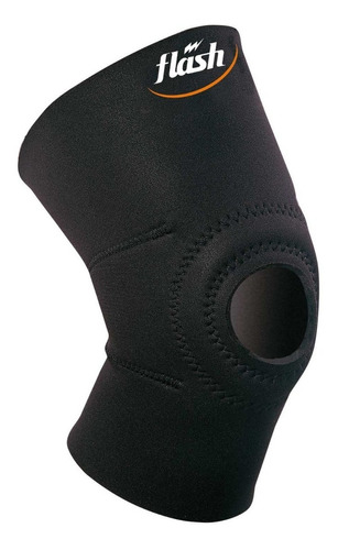 Rodillera Neoprene Flash Apertura Rotuliana Lesion Rodilla Color Negro Talle M - 2