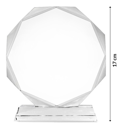 Galvano Premiacion Cristal 8 Lados+caja+texto 159/ Forcecl