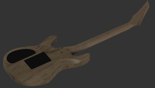 Archivos Stl P/luthier Guitarra Kiesel Jb24 (escala Real) Orientación De La Mano Diestro