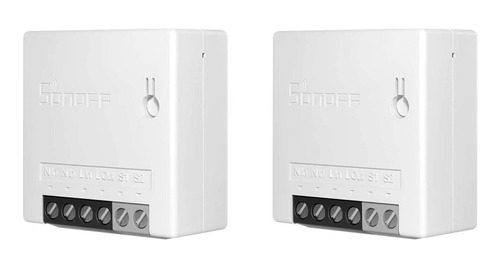 Kit 2 Interruptor Wi-fi Sonoff Mini R2 Alexa E Google Home